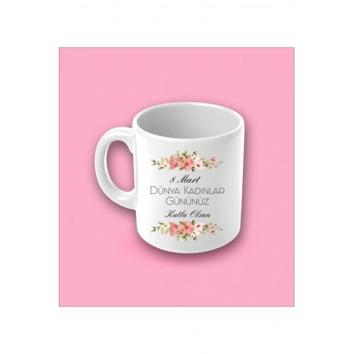 Kadınlar Günü Kupa Bardak - Model1