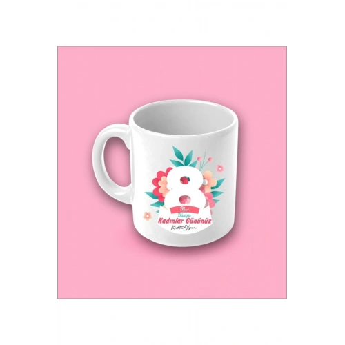 Kadınlar Günü Kupa Bardak - Model4
