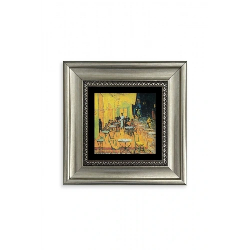 Kafe Çerçeveli Taş Tablo 20 cm