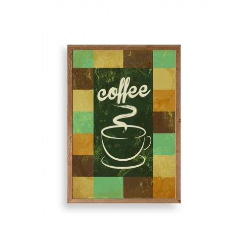 Kahve Ahşap Çerçeveli Tablo 23 x 30