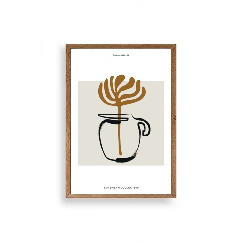 Kahve Ahşap Çerçeveli Tablo 23 x 30