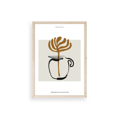 Kahve Ahşap Çerçeveli Tablo 23 x 30