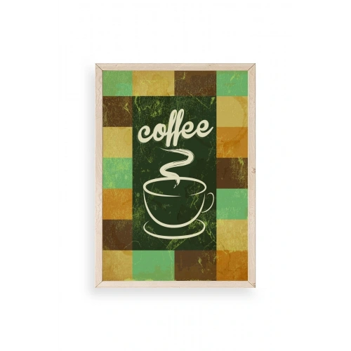 Kahve Ahşap Çerçeveli Tablo 23 x 30