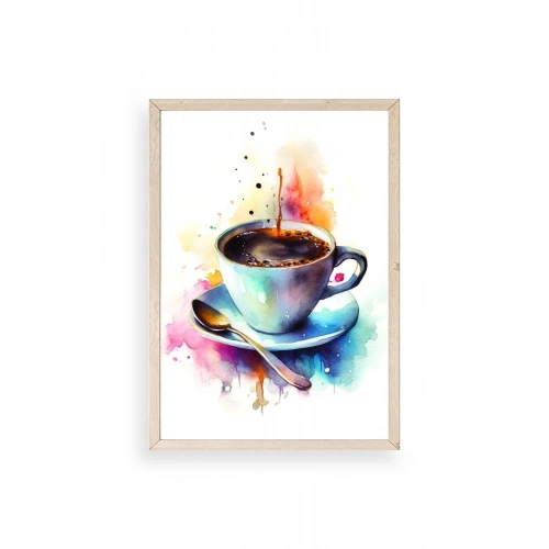 Kahve Ahşap Çerçeveli Tablo 30 x 42