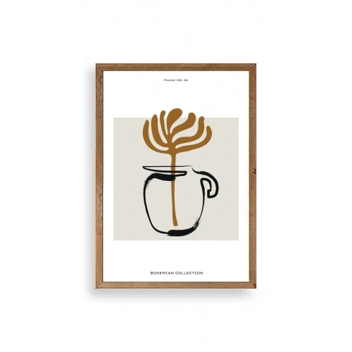 Kahve Ahşap Çerçeveli Tablo 50 x 70