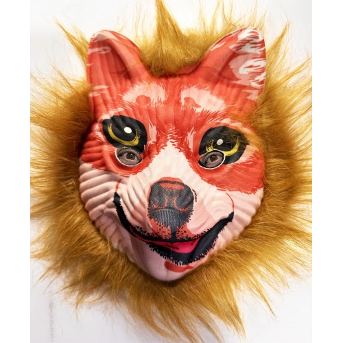 Brown Haired Plush Fox Mask Mega Plush 24 No (5365)
