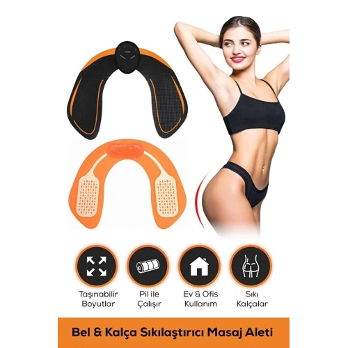 Kalça Sıkılaştırıcı Ve Ağrı Azaltıcı, Rahatlatıcı Ems Masaj Aleti (5365)