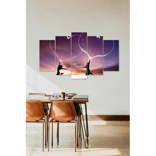 Kalpler 5 Parçalı Mdf Tablo 60 x 100