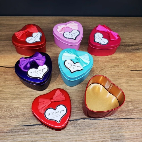 Heart Shaped Metal Box