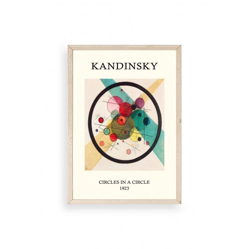 Kandinsky Ahşap Çerçeveli Tablo 17 x 23