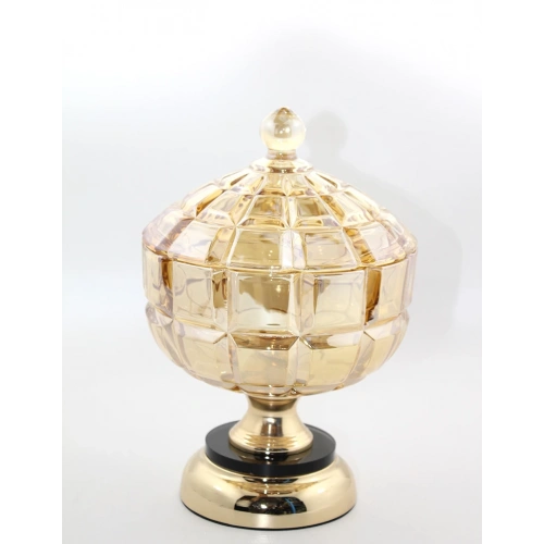 Covered Glass Candy Jar Model 2