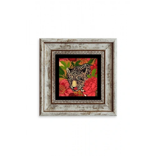 Kaplan Çerçeveli Taş Tablo 20 cm