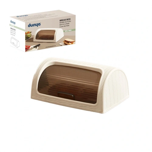 KAR BEYAZ EKMEK DOLABI KUTULU SÜRGÜLÜ KAPAK 420X274X180MM (5365)