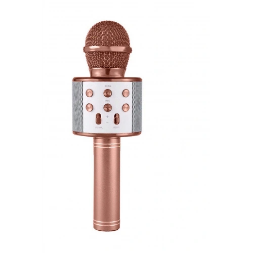 Karaoke Microphone Speaker - Rechargeable - Bluetooth Rose Gold (5365)