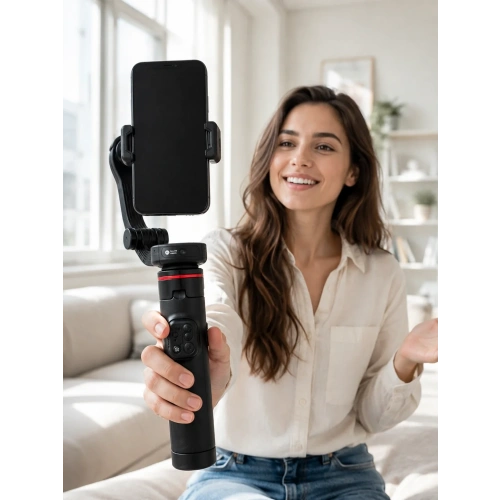 Katlanabilir Bluetooth Kumandalı Gimbal Selfie Stick Tripod