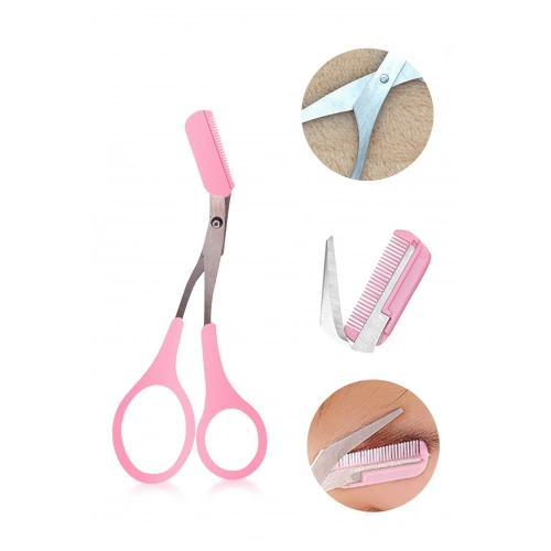 Kavisli Kaş Makası - Taraklı Kaş Düzelme Makası Yedek Uçlu (5365)