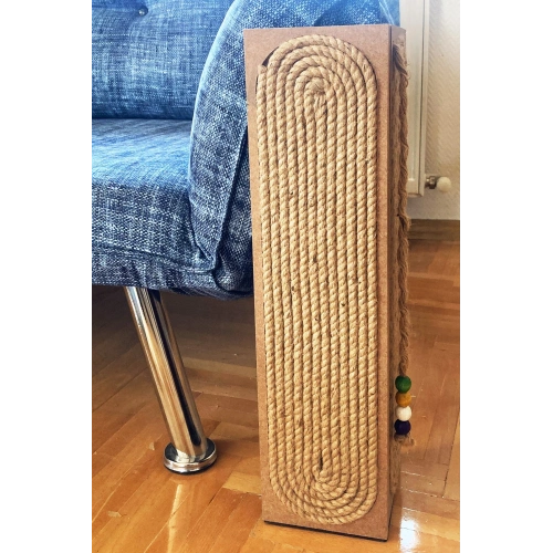 Kedi Tırmalama Tahtası Köşe Model Boncuk Detaylı