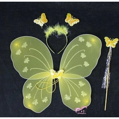 Kelebek Kanat Seti Sarı Renk (5365)