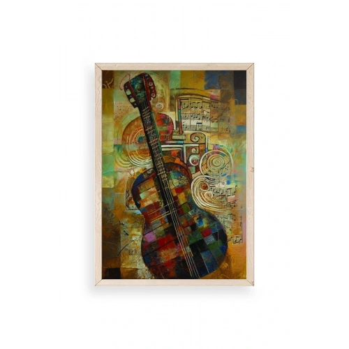 Keman Ahşap Çerçeveli Tablo 17 x 23