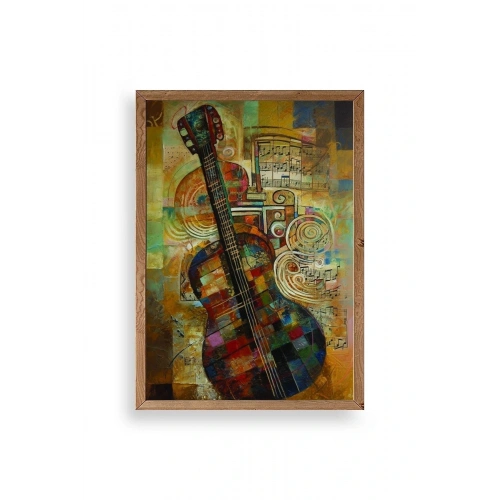 Keman Ahşap Çerçeveli Tablo 50 x 70