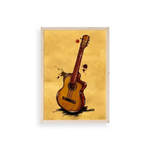 Keman Ahşap Çerçeveli Tablo 50 x 70