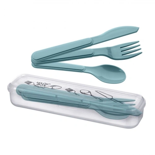 Self-Boxed Hygienic Plastic Picnic Type Fork Spoon Knife Set