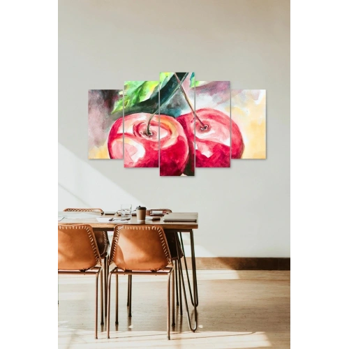 Kiraz 5 Parçalı Mdf Tablo 60 x 100