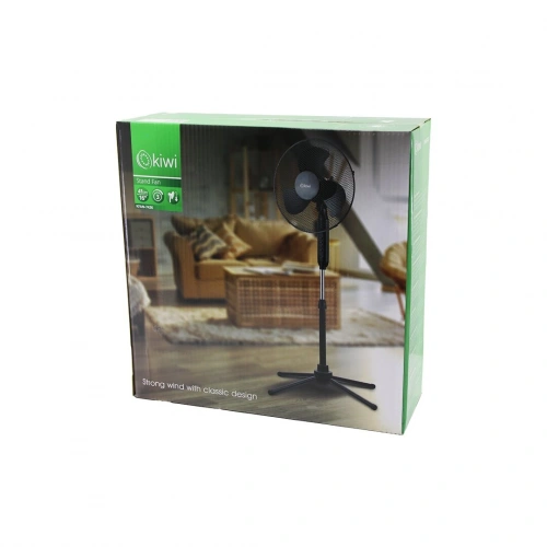 KİWİ KFAN-7426  16 İNÇ - 41CM  TELESKOPİK KATLANIR AYAKLI VANTİLATÖR 3 KADEME HIZ 3 PLS.KANAT METAL KAFES - AYAK Y: 90CM (5365)