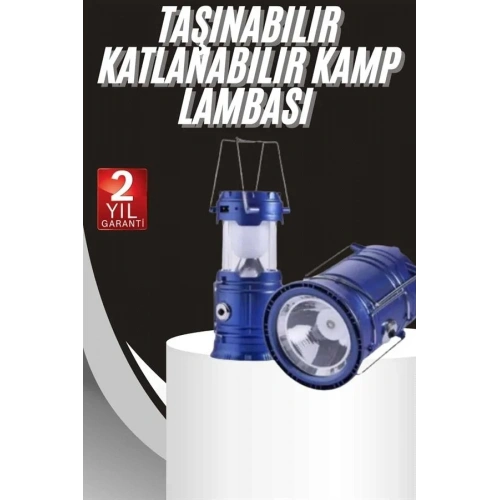 Kızaklı Solar Şarjlı Kamp Lambası 1 Adet