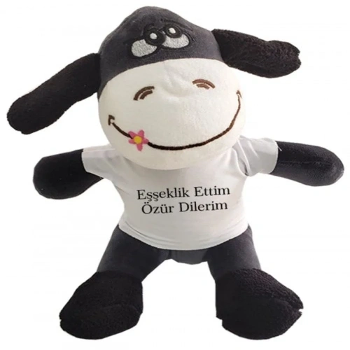 Komik Peluş Eşek 24 Cm Tişörtlü Hediye