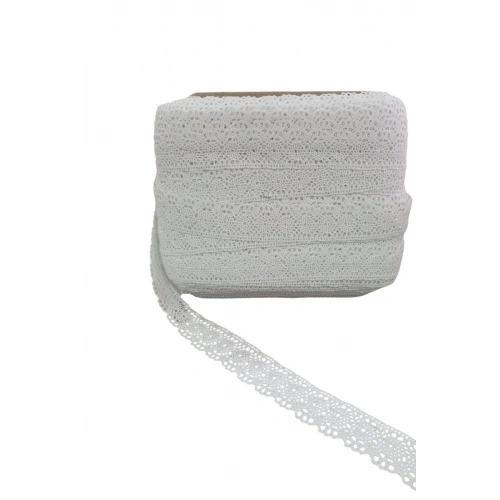 Kopanaki Dantel En 4 Cm Beyaz 5 Metre