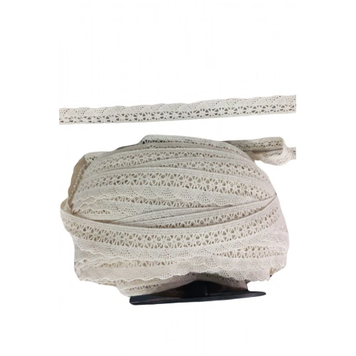 Kopanaki Dantel En 4 Cm Şeritli Krem 10 Metre