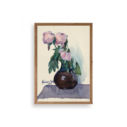 Kövári Ka?marik Ahşap Çerçeveli Tablo 23 x 30