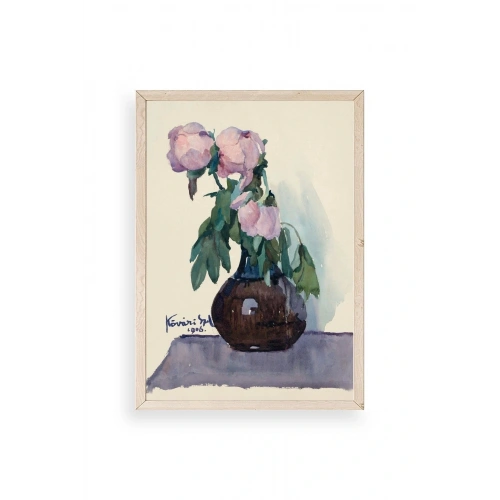 Kövári Ka?marik Ahşap Çerçeveli Tablo 50 x 70