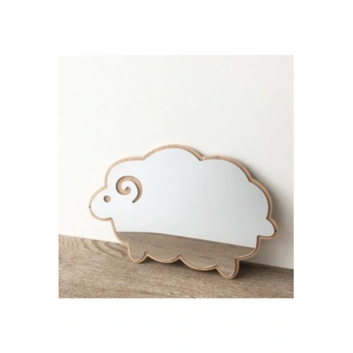 Krem Kuzu Desen Duvar Dekoru