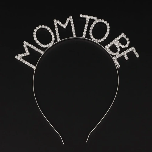 Crystal Stone Silver Color Mom to Be Crown Mother Crown