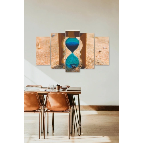 Kum Saati 5 Parçalı Mdf Tablo 60 x 100