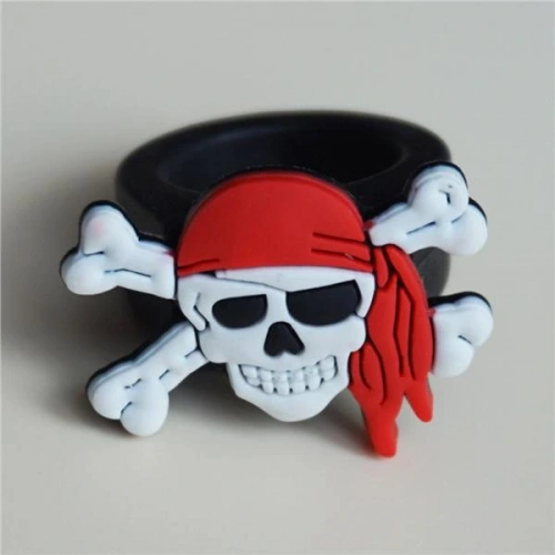 Skull Shaped Child-Friendly Plastic Pirate Ring
