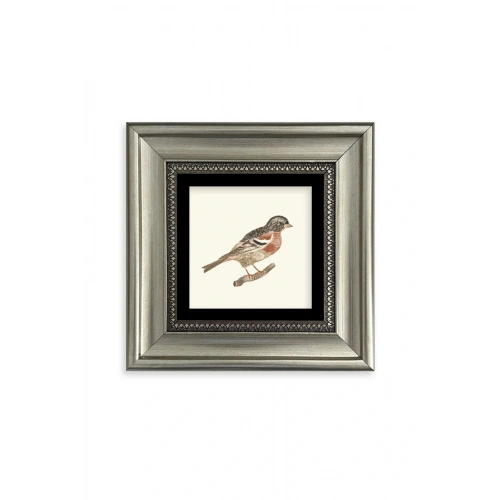 Kuş Çerçeveli Taş Tablo 20 cm