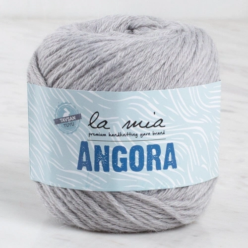 La Mia Angora Grey Hand Knitting Yarn - L047 - 34013