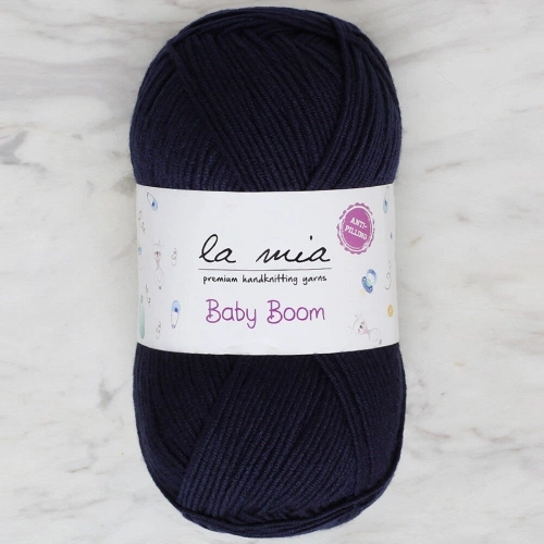 La Mia Baby Boom Navy Hand Knitting Yarn - 630 - 34424
