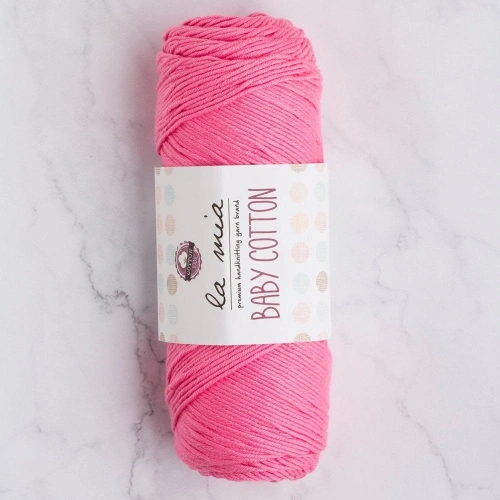 La Mia Baby Cotton Pink Hand Knitting Yarn - L046 - 33645