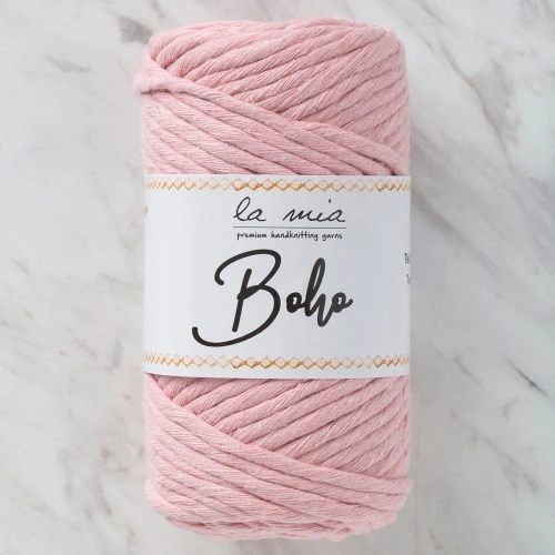 La Mia Boho Light Pink Twisted Macrame Cord - L185 - 33998