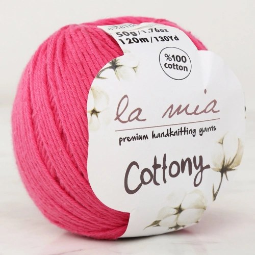 La Mia Cottony Fuchsia Baby Hand Knitting Yarn - P6-L006 - 33571