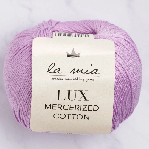 La Mia Lux Mercerized Cotton Lilac Hand Knitting Yarn - 53 - 33747
