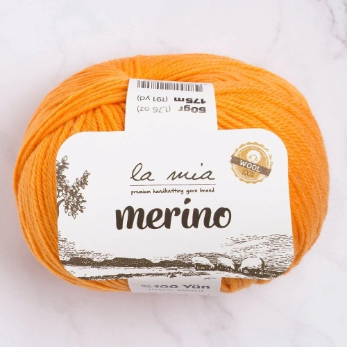 La Mia Merino Orange Hand Knitting Yarn - L139 - 33793