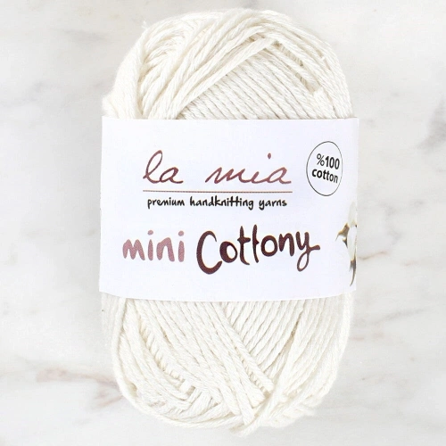 La Mia Mini Cottony 25 gr Kırık Beyaz Bebek El Örg