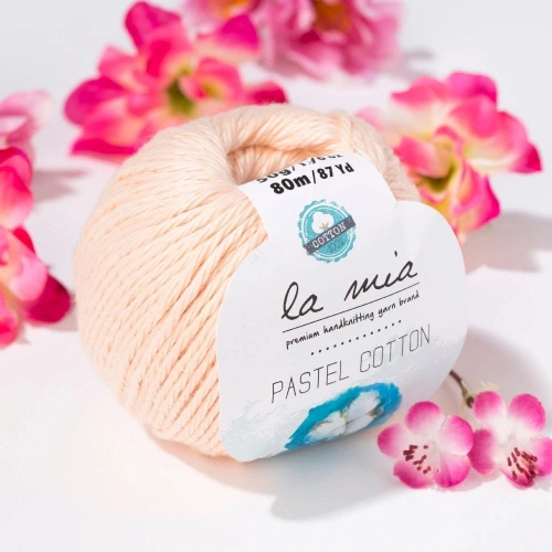 La Mia Pastel Cotton Yavruağzı Hand Knitting Yarn - L056 - 33617