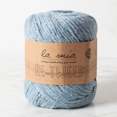 La Mia Re-Tweed Blue Melange Hand Knitting Yarn - L106 - 34409