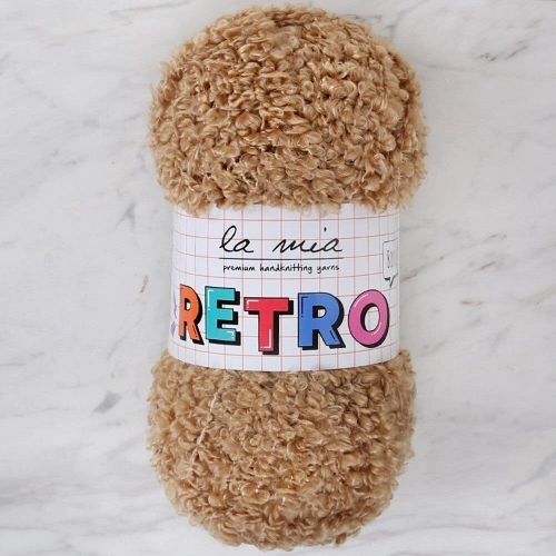 La Mia RETRO Beige Knitting Yarn - LM7101